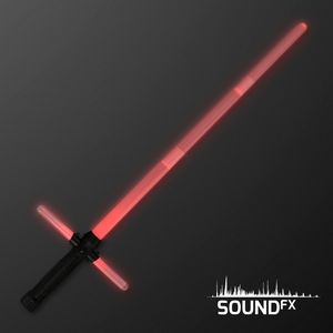 LED Red Cross Saber With Sound, Expandable - BLANK