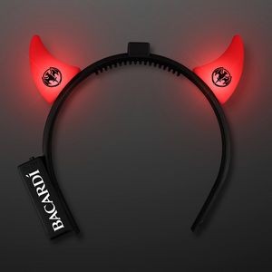 Light Up Red Devil Horns Headband - Domestic Imprint