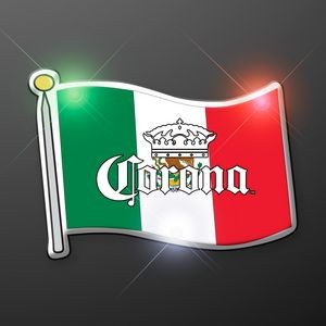Mexican Flag Flashing Pin - Domestic Print