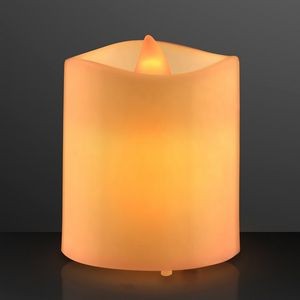 LED Mini Pillar Candles, Tall Tealights - BLANK