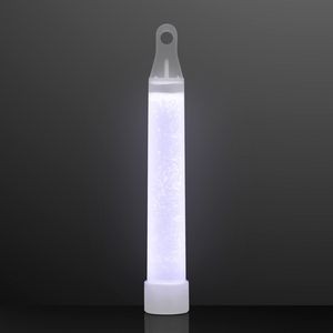 4" White Mid-Sized Glow Sticks with Lanyard - BLANK
