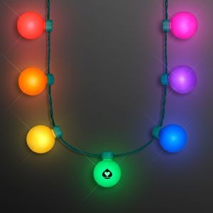 Light Globes Rainbow Party Necklace - Domestic Print