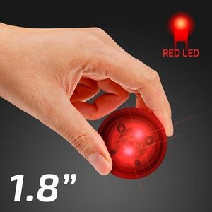 LED Red Rubber Bounce Ball - BLANK