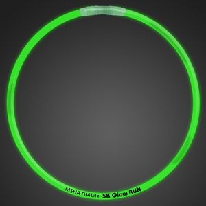 Promotional 22" Premium Green Glow Necklace - Domestic Print