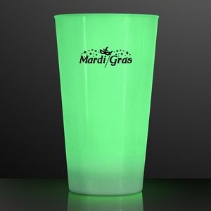 16 Oz. LED Green Glow Cup Party Supplies - Domestic Print