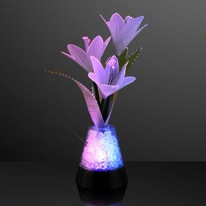 USB Fiber Optic Flowers and Light Gems Centerpiece - BLANK