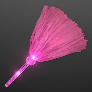 Light Up Team Spirit Pink Pom Poms - BLANK
