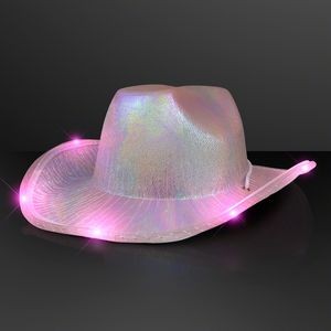 Light Up Iridescent Space Cowgirl Hat - BLANK