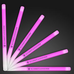 Custom 9.4" Pink Glow Stick Wands - Domestic Imprint