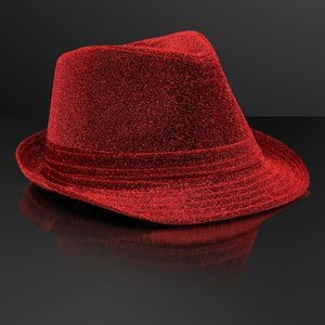 Snazzy Red Fedora Hat (NON-Light Up) - BLANK