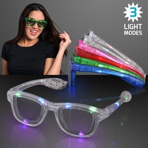 LED Flashing Cool Shade Party Glasses - BLANK