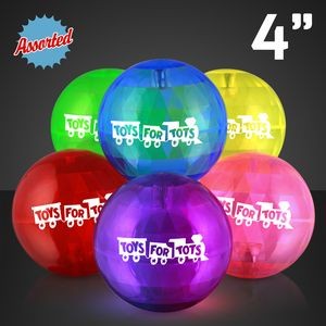 Custom Printed Super Sized Air Bounce Ball w/ Blue Led LED Lights