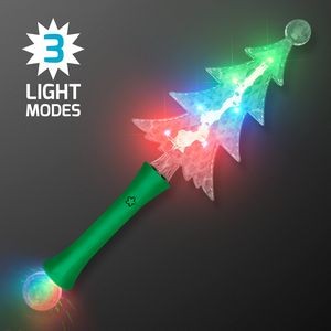Light Up Christmas Tree Crystal Wand - BLANK