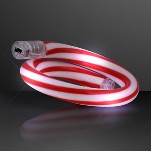 Flashing Christmas Candy Cane Bracelets - BLANK
