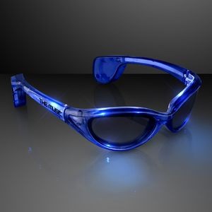 Blue Light Up Sunglasses - Domestic Imprint