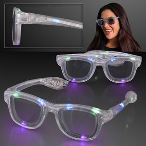 LED Flashing Cool Shade Multicolor Sunglasses - BLANK
