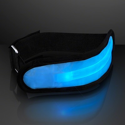 Light Up Blue LED Armbands for Night Safety