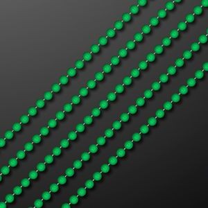 7mm 33" Round Green Beads (Non-Light Up) - BLANK