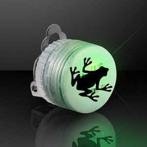 Green Blinking LED Clip on Pins - Domestic Imprint