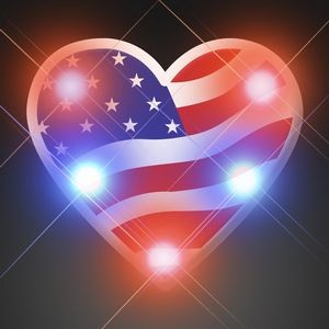 Heart of America Flashing Pin - BLANK