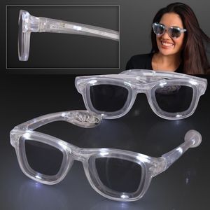 White LED Cool Shades Party Glasses - BLANK