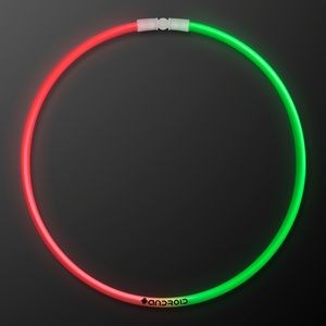22" Red & Green Glow Necklaces - Domestic Print