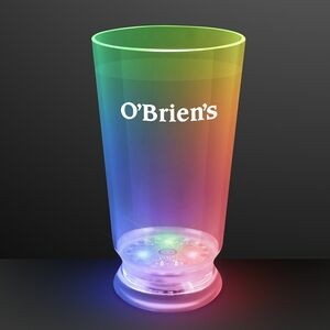 16 Oz. Pint Cup w/Color Change LEDs - Domestic Print