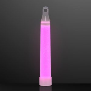 4" Pink Mid-Sized Glow Sticks with Lanyard - BLANK