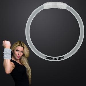 8 inch WHITE Glow Bracelets - Domestic Print