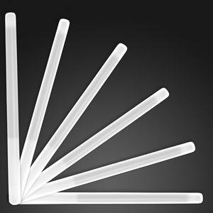 9.4" White Glow Stick Wands - BLANK