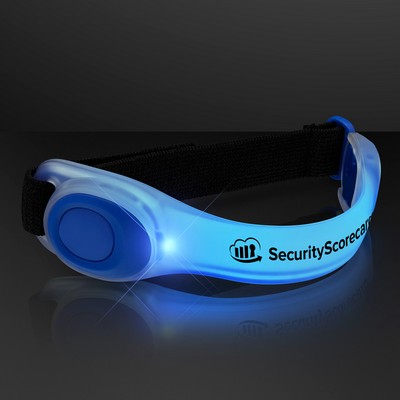 Deluxe Blue LED Armbands - Domestic Print