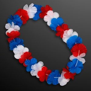 Red White & Blue USA Leis (Non-Light Up) - BLANK