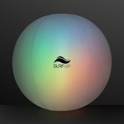 LED Jumbo Inflatable Glow Ball - 20" Diameter - Domestic Print