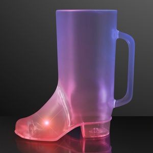 Beer Boot Mug Light Up Drinking Glass - BLANK