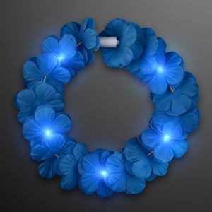 Blue LED Value Flower Crowns, Lei Headband - BLANK