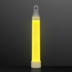4" Yellow Mid-Sized Glow Sticks with Lanyard - BLANK