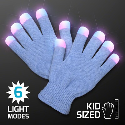 LED Let-It-Glow Gloves, Child Size - BLANK