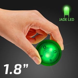LED Green Rubber Bounce Ball - BLANK