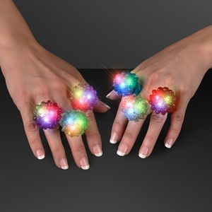 Slow Color Change LED Soft Bubble Rings - BLANK