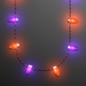 Halloween Light Necklace With 1" Bulbs - BLANK