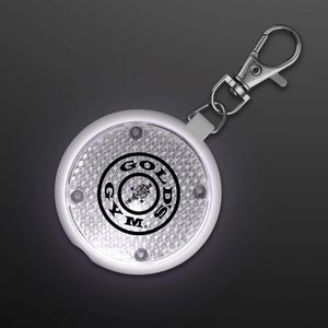 White Safety Blinkers, Keychain Flashlight - Domestic Print