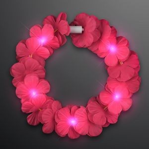 Pink LED Value Flower Crowns, Lei Headband - BLANK