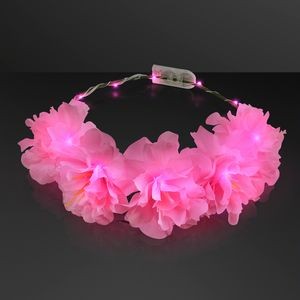 Pretty Pink Light Up LED Flower Crown - BLANK