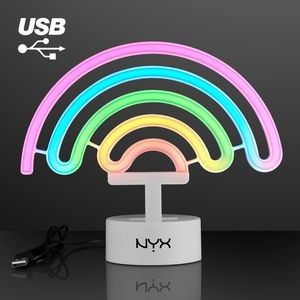 Neon LED Rainbow USB Tabletop Light - Domestic Imprint