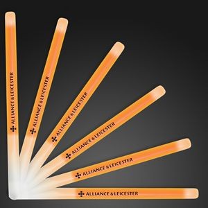 Custom 9.4" Orange Glow Stick Wands - Domestic Imprint