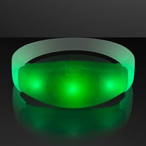 Green LED Steady Illumination Stretch Bracelet - BLANK