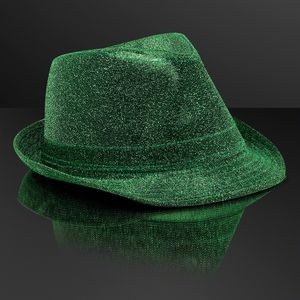 Snazzy Green Fedora Hat (NON-Light Up) - BLANK