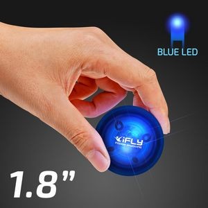 LED Blue Rubber Bounce Ball - Domestic Print