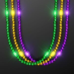 Light Up Beads Mardi Gras Assortment - BLANK