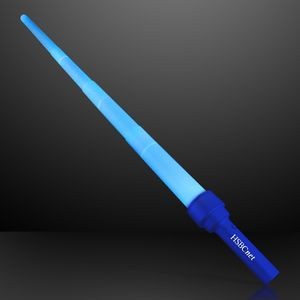 Imprinted Blue LED Expandable Flashing Sword - Domestic Print
